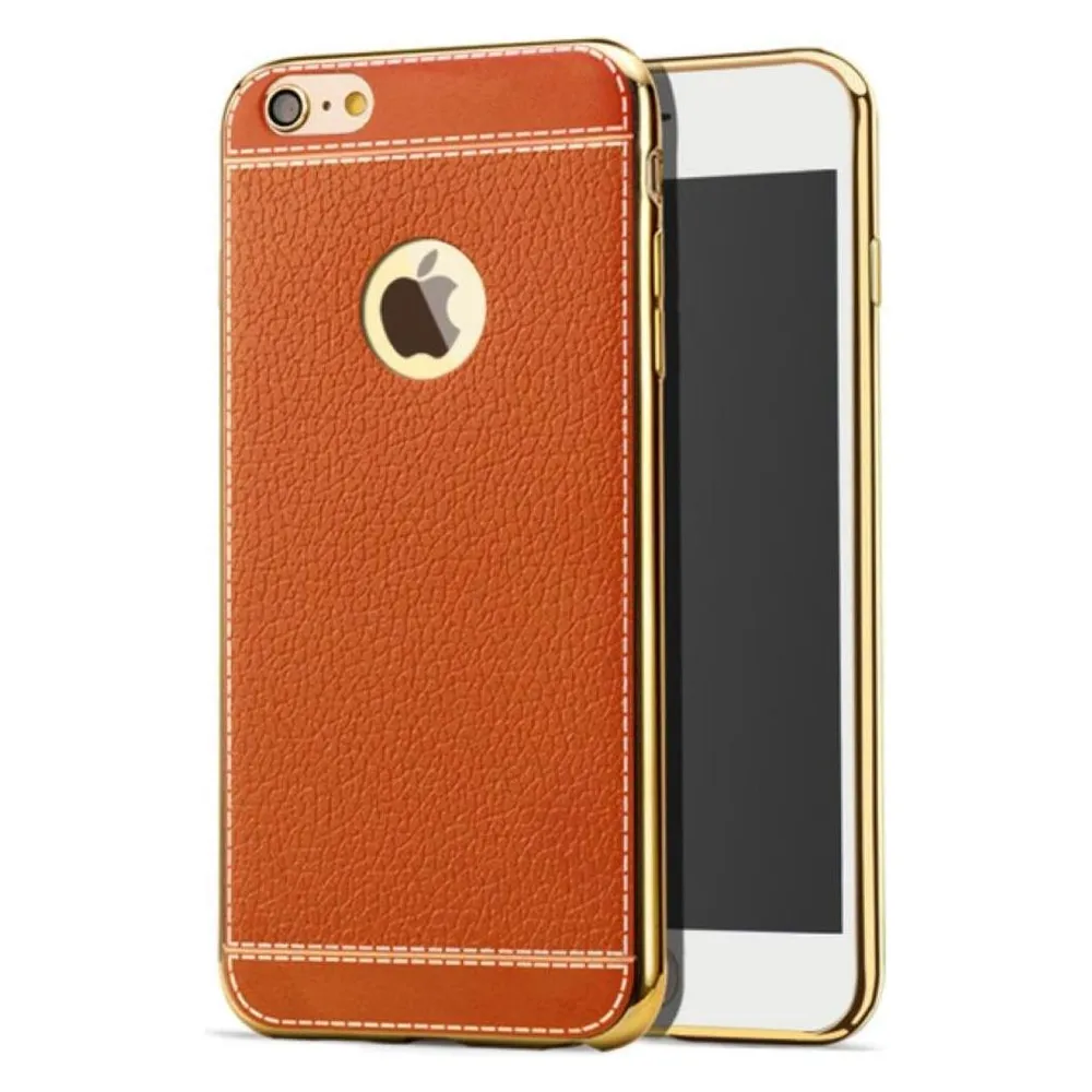 König Design Apple IPhone 7 Hülle Case Handy Cover Schutz Tasche Bumper Schutzhülle Braun