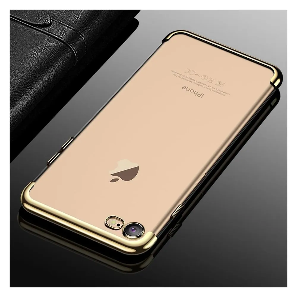 König Design Apple IPhone 7 Hülle Case Handy Cover Schutz Tasche Schutzhülle Bumper Etui Gold (Apple iPhone 7, Apple iPhone 8)