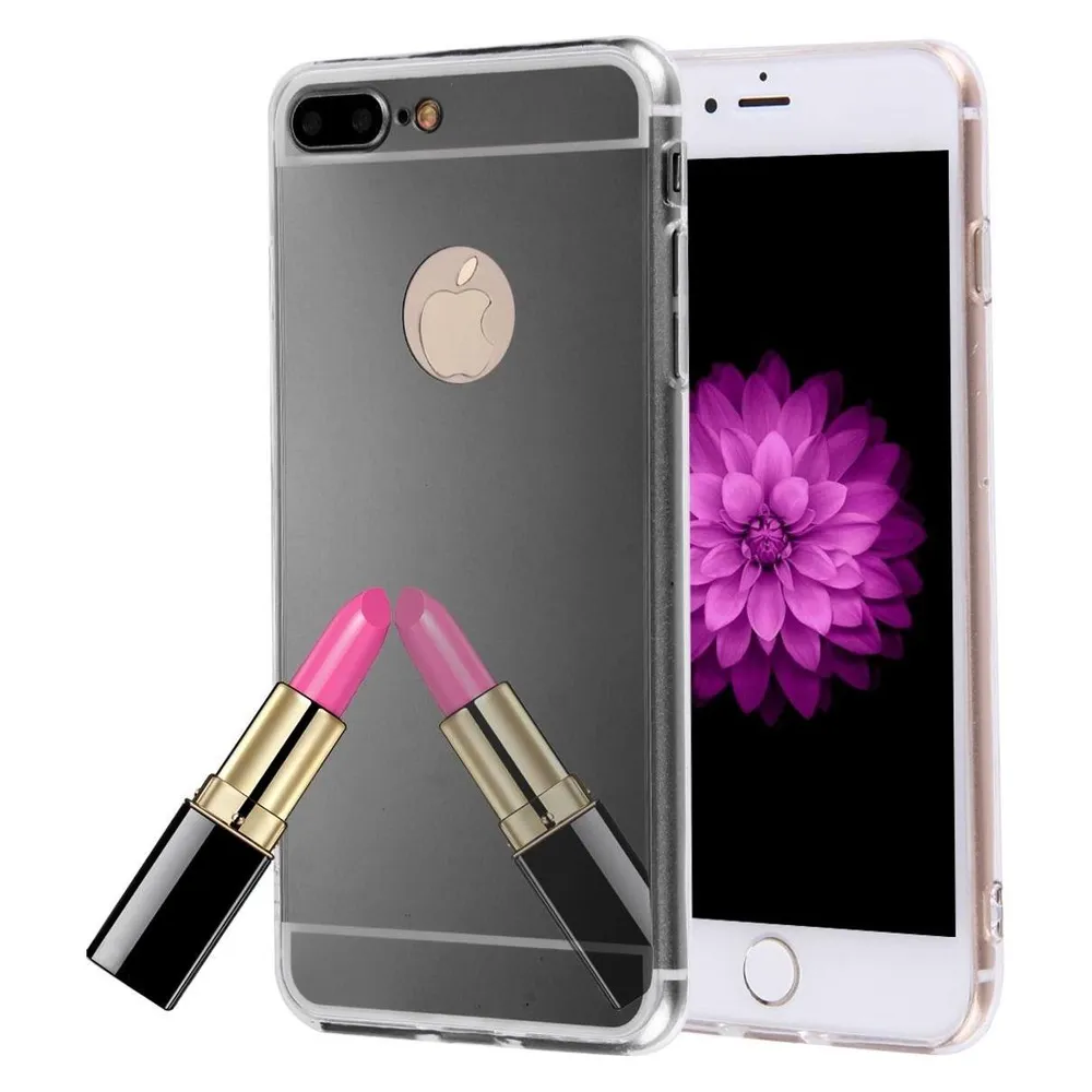 König Design Apple iPhone 8 Plus Hülle Case Handy Cover Schutz Tasche Schutzhülle Schwarz (Apple iPhone 8 Plus)