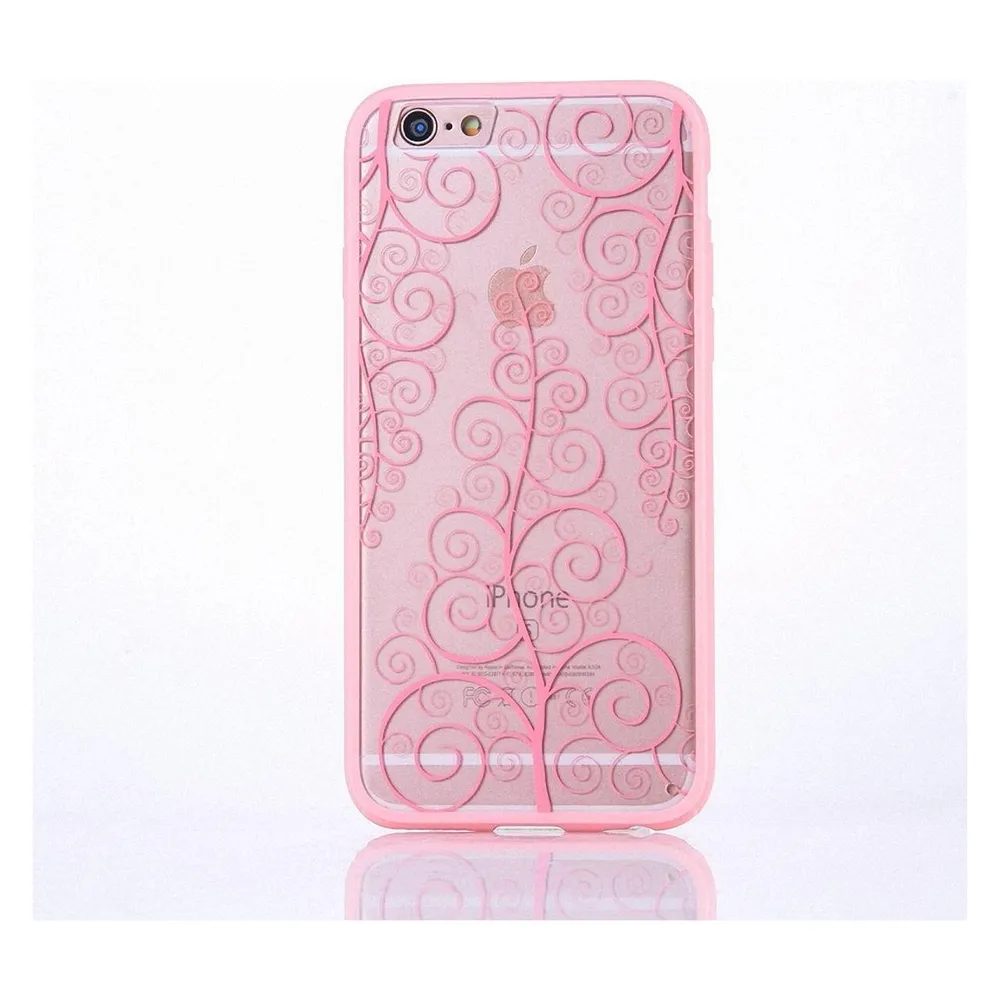 König Design Apple iPhone 8 Plus Handy Hülle Mandala Case Schutzhülle Motiv Blume Rosa Neu