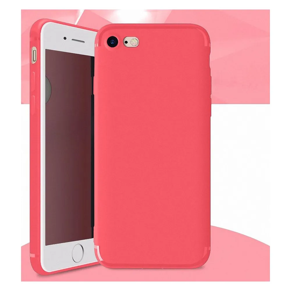 König Design Apple iPhone 8 Plus Hülle Case Handy Cover Schutz Tasche Schutzhülle Bumper Pink (Apple iPhone 8 Plus)