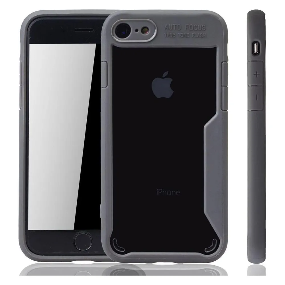 König Design Apple iPhone SE 2022 Handyhülle Schutzcase Cover Case Bumper Silikon Transparent (Apple iPhone 7)