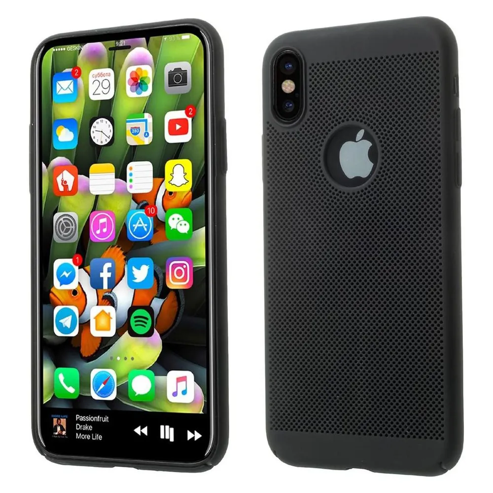 König Design Apple iPhone X / 10 Hard Case Handyhülle Schutzhülle Cover Bumper Schwarz Matt
