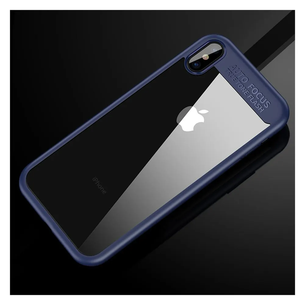 König Design Apple iPhone X / XS Hülle Case Handy Cover Schutz Tasche Schutzhülle Bumper Blau (Apple iPhone X, Apple iPhone XS)
