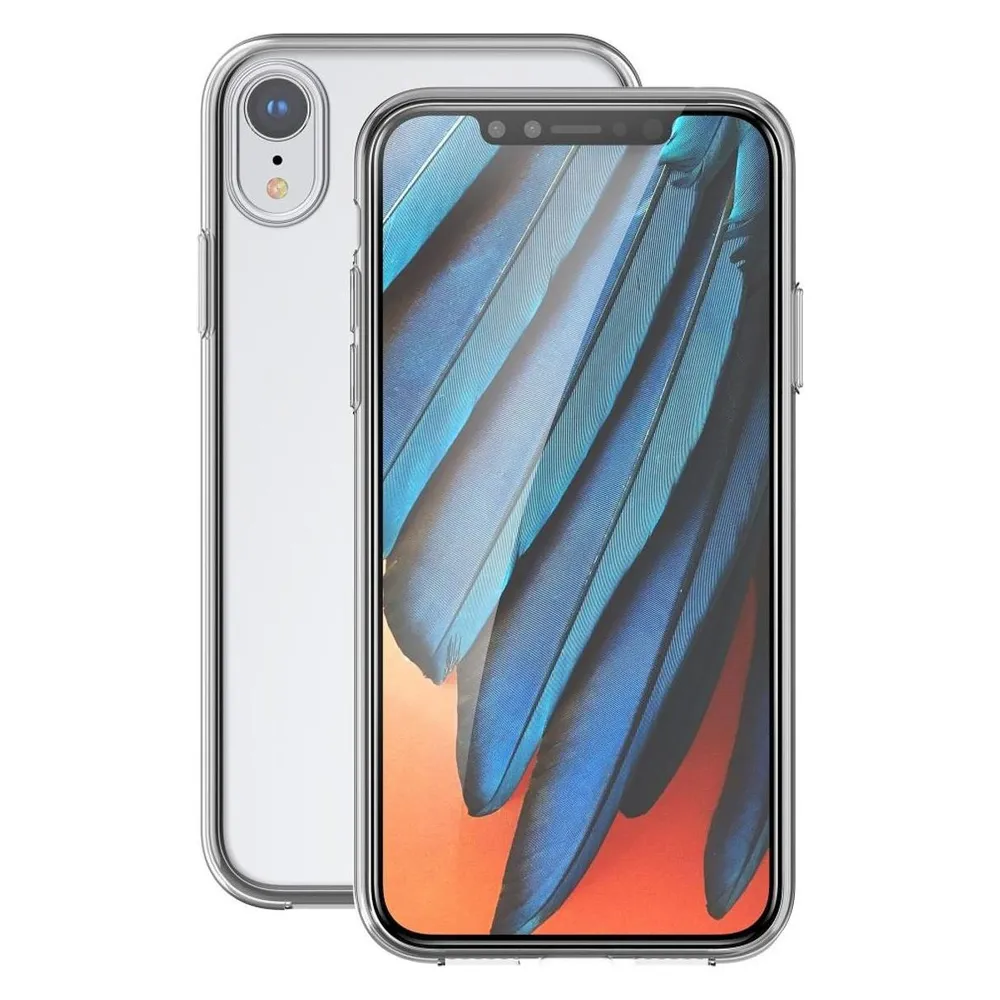 König Design Apple iPhone XR durchsichtige Handy Hülle Schutz Case Cover Bumper Transparent