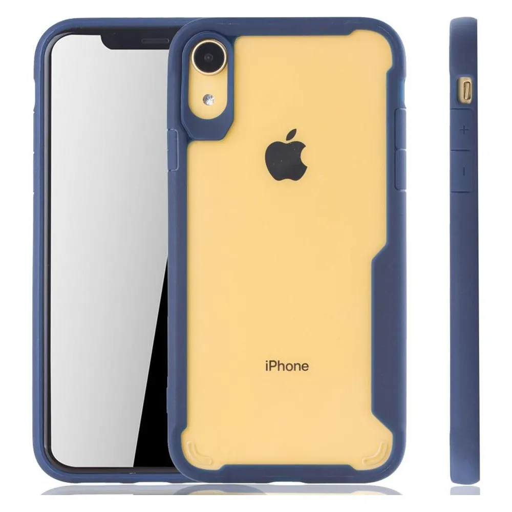 König Design Apple iPhone XR Hülle Case Handy Cover Schutz Tasche Schutzhülle Bumper Blau (Apple iPhone XR)