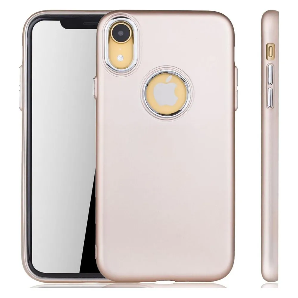 König Design Apple iPhone XR Hülle Case Handy Cover Schutz Tasche Schutzhülle Bumper Gold