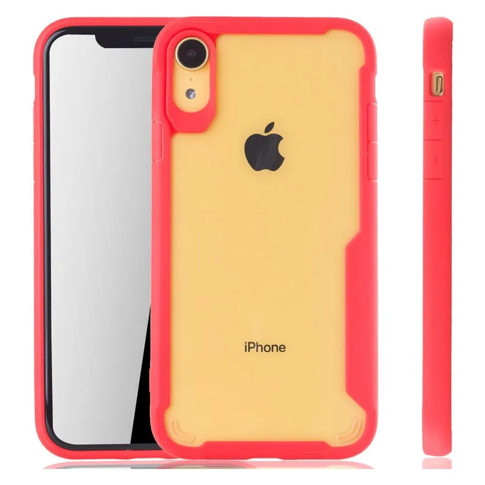 König Design Apple iPhone XR Hülle Case Handy Cover Schutz Tasche Schutzhülle Bumper Etui Rot (Apple iPhone XR)