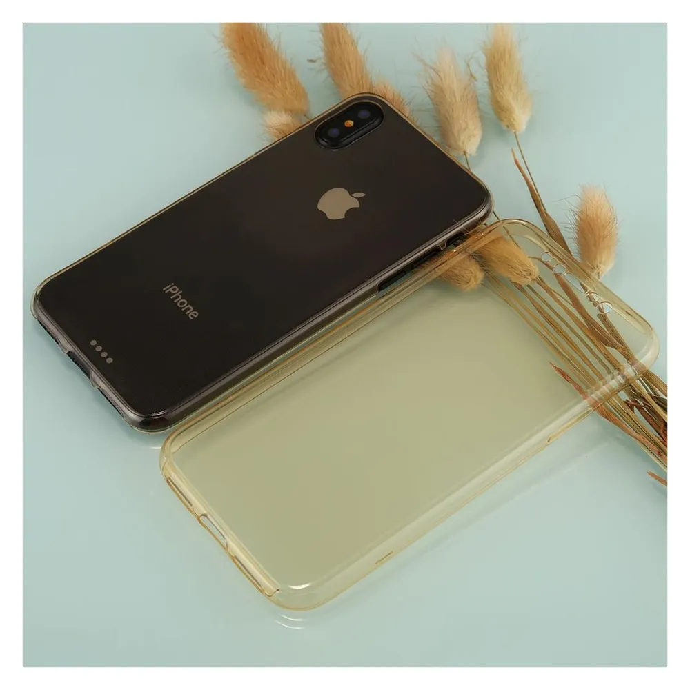 König Design Apple iPhone XS Full Body 360 Silikon Schutzhülle Handyhülle Case Hülle Gold