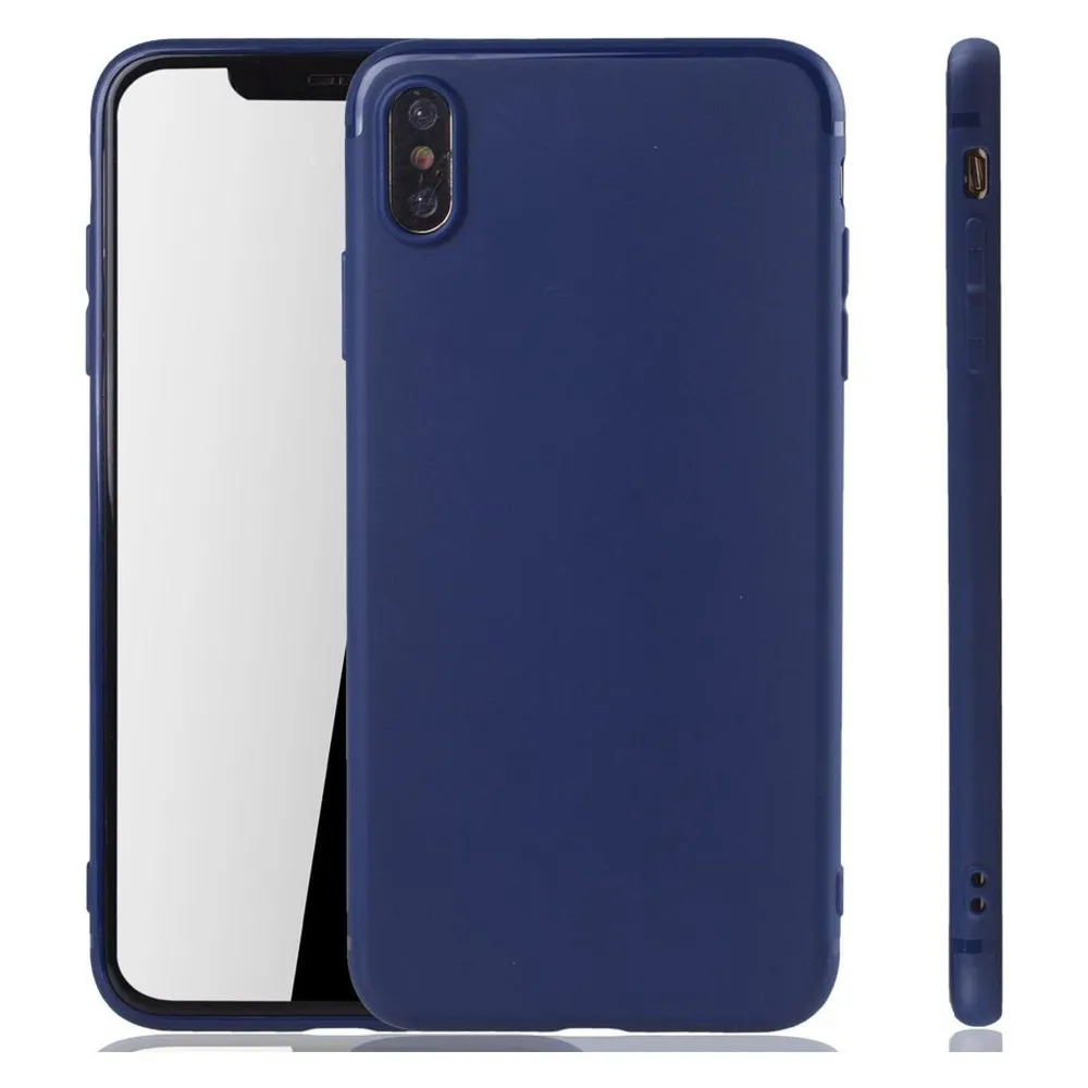 König Design Apple iPhone XS Max Handyhülle Schutzcase Backcover Tasche Hülle Case Etuis Blau