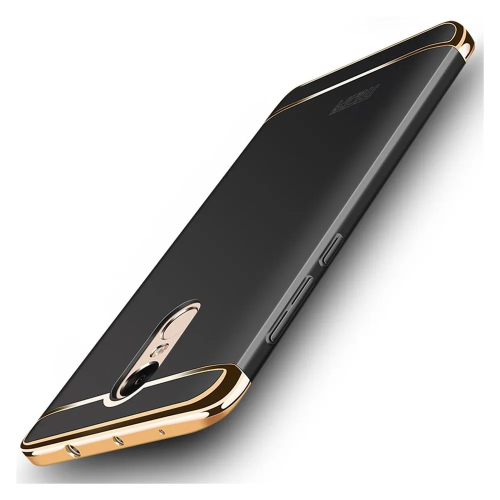 König Design Handy Hülle Schutz Case für Xiaomi Redmi Note 4X Bumper 3 in 1 Cover Schwarz Neu