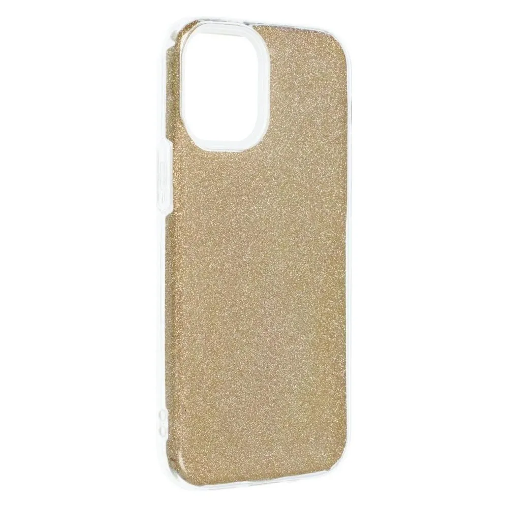 König Design Handyhülle für Apple iPhone 12 Mini Schutzcase Cover Bumper Schale Glitzer Gold
