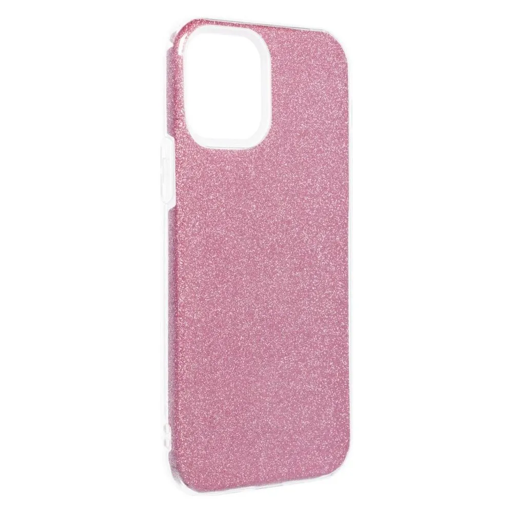 König Design Handyhülle für Apple iPhone 12 / 12 Pro Schutzcase Cover Bumper Glitzer Pink Neu (Apple iPhone 12, Realme 12 Pro+)