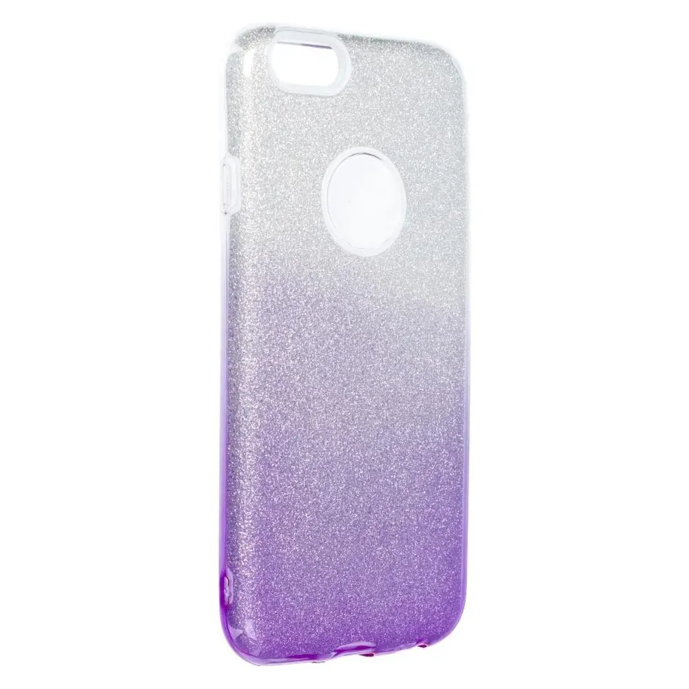 König Design Handyhülle für Apple iPhone 6 / 6s Schutzcase Cover Bumper Etuis Glitzer Violett