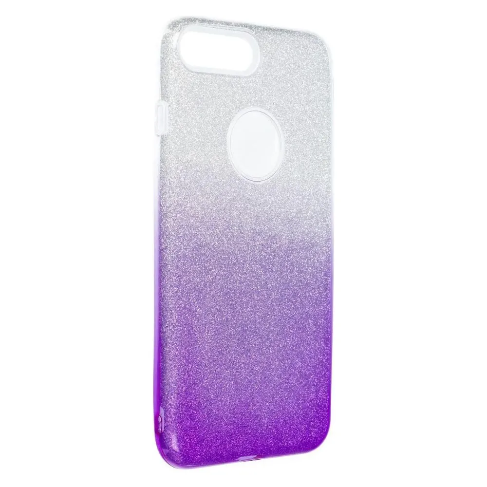 König Design Handyhülle für Apple iPhone 7 Plus / 8 Plus Schutzcase Cover Glitzer Violett Neu