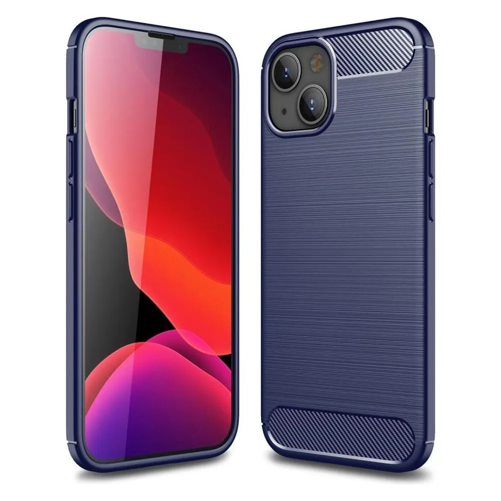 König Design Handyhülle für Apple iPhone 13 mini Schutzcase Backcover Bumper Etui Rahmen Blau