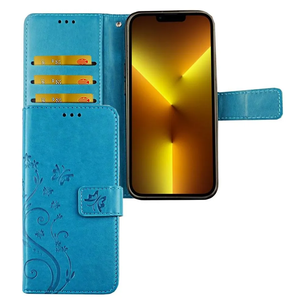 König Design Handyhülle für Apple iPhone 13 Pro Case Cover Schutztasche Schutzhülle Bookstyle (Apple iPhone 13 Pro)