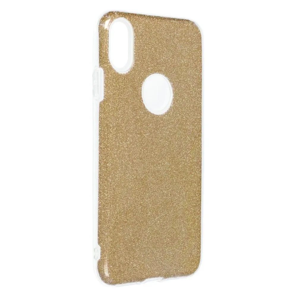 König Design Handyhülle für Apple iPhone XS Max Schutzcase Cover Bumper Schale Glitzer Gold