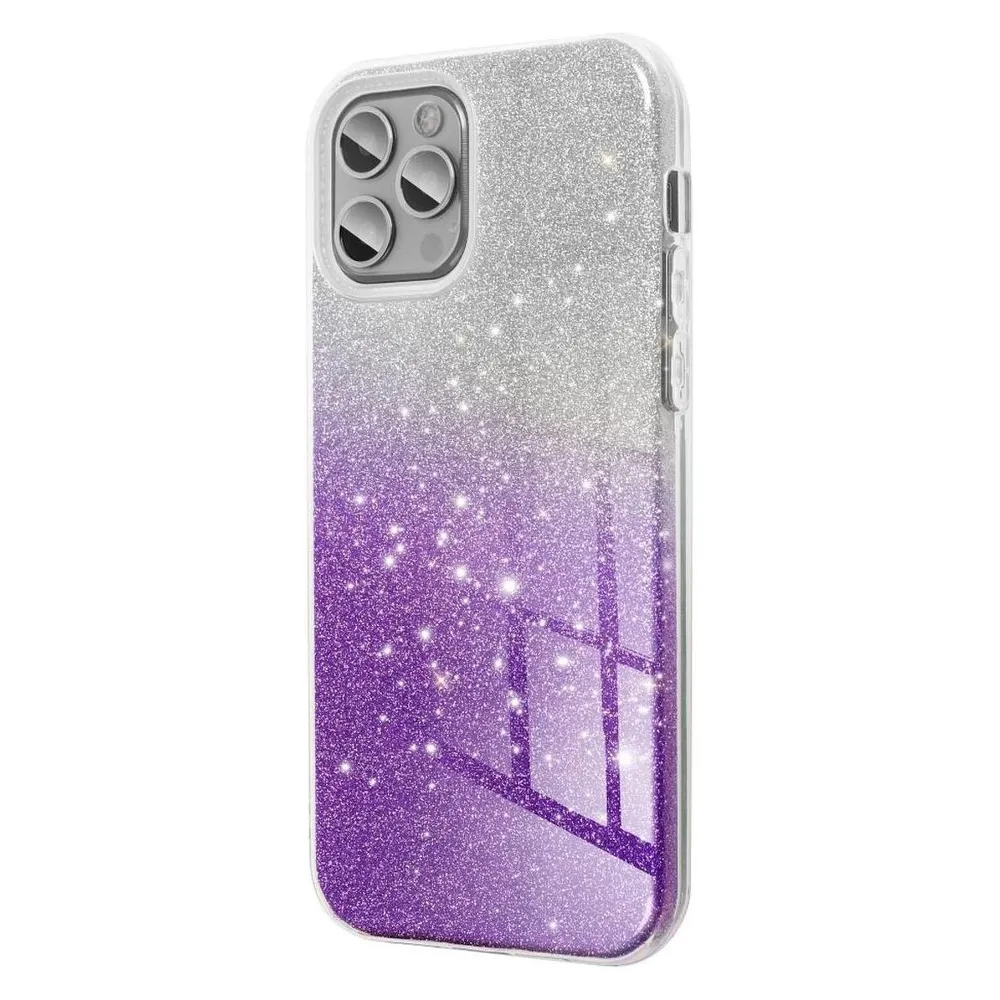 König Design Handyhülle für Apple iPhone 11 Pro Max Schutzcase Cover Bumper Glitzer Violett