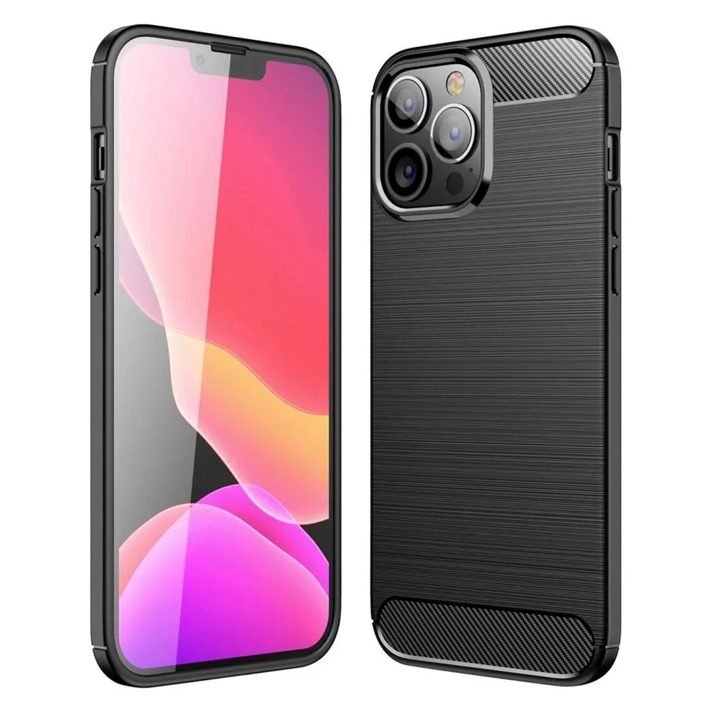 König Design Handyhülle für Apple iPhone 13 Pro Max Schutzcase Backcover Bumper Case Schwarz