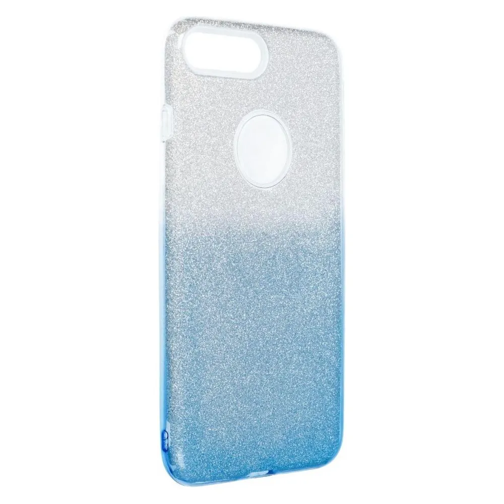 König Design Handyhülle für Apple iPhone 7 Plus / 8 Plus Schutzcase Cover Bumper Glitzer Blau