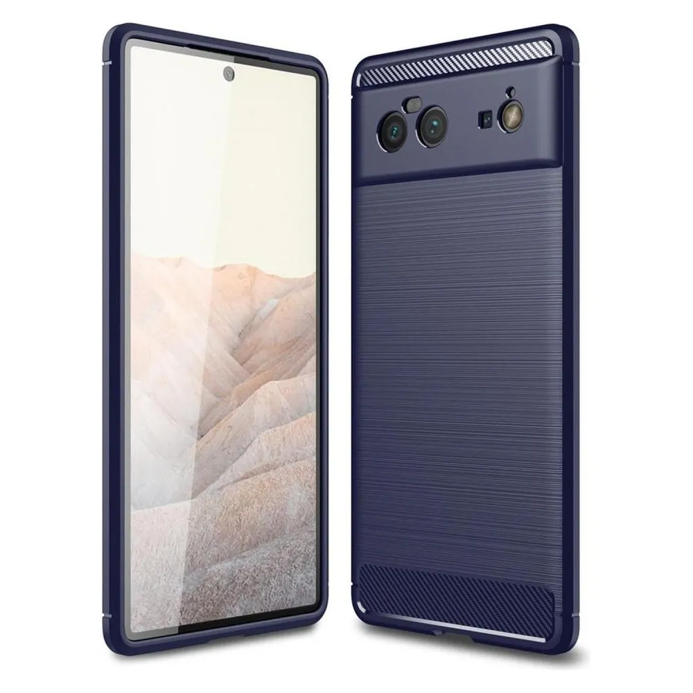 König Design Handyhülle für Google Pixel 6 Pro Cover Handy Schutzcase Schutzhülle Carbon Neu (Google Pixel 6 Pro)