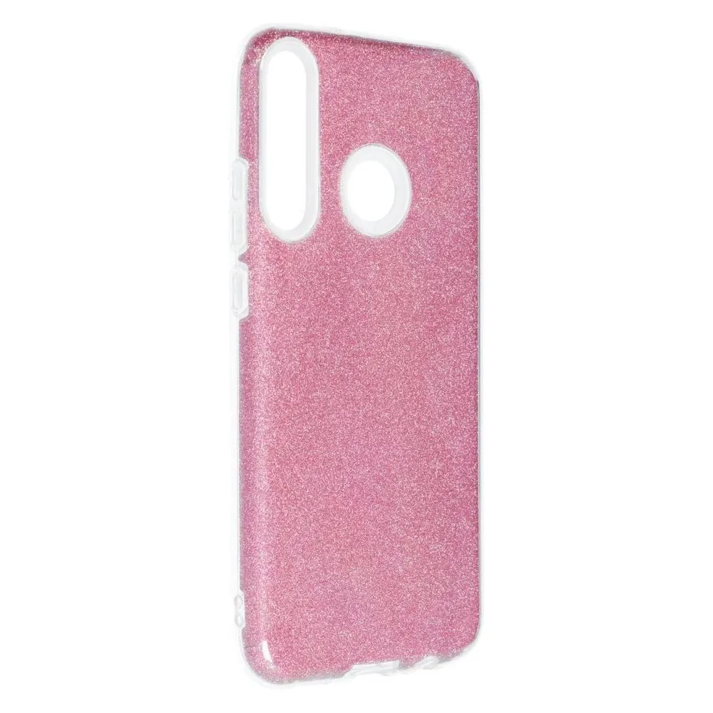 König Design Handyhülle für Huawei P40 Lite E Schutzcase Cover Bumper Schale Glitzer Pink Neu (Huawei P40 Lite E)