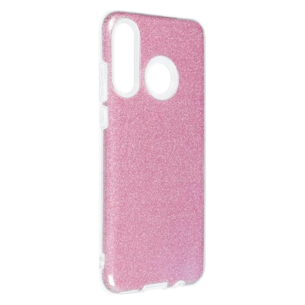 König Design Handyhülle für Huawei P30 Lite Schutzcase Cover Bumper Schale Glitzer Pink Neu (Huawei P30 Lite)