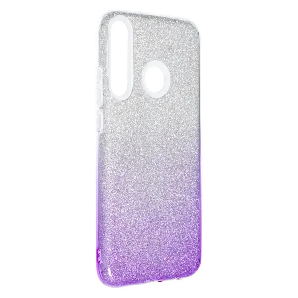 König Design Handyhülle für Huawei P40 Lite E Schutzcase Cover Bumper Schale Glitzer Violett
