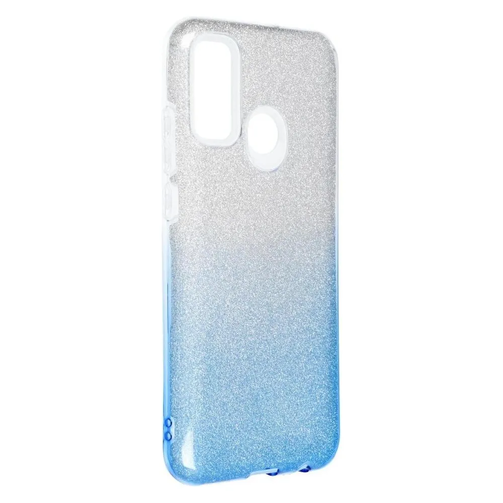 König Design Handyhülle für Huawei P smart 2020 Schutzcase Cover Bumper Schale Glitzer Blau (Huawei P Smart (2020))