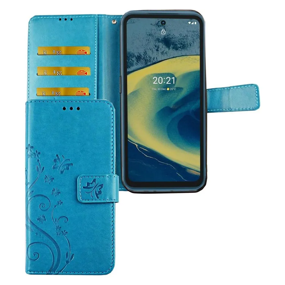 König Design Handyhülle für Nokia XR20 Case Cover Schutztasche Schutzhülle Bookstyle Tasche (Nokia XR20)
