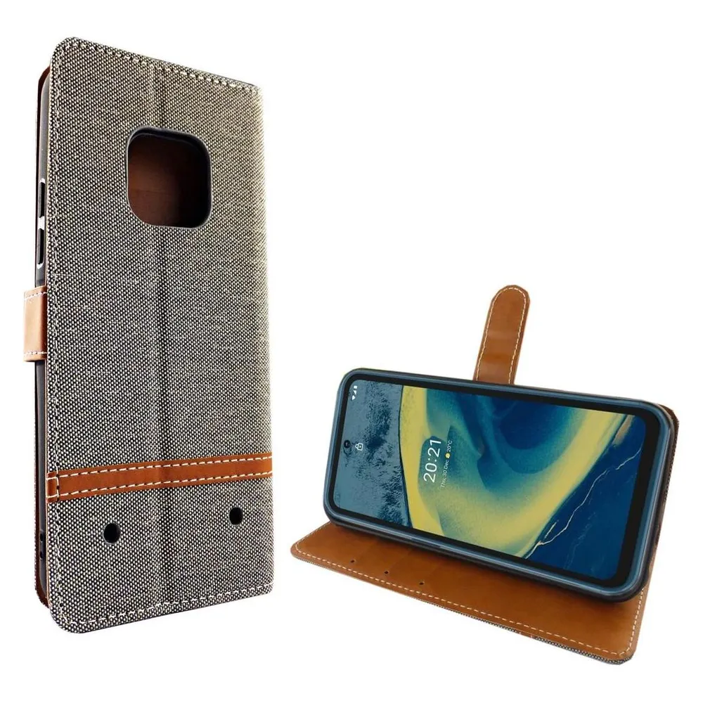 König Design Handyhülle für Nokia XR20 Case Cover Schutztasche Schutzhülle Bookstyle Tasche (Nokia XR20)