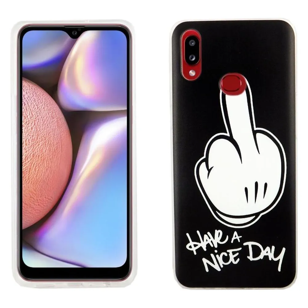König Design Handyhülle für Samsung Galaxy A10s Schutzcase Backcover Bumper Etuis Schwarz (Samsung Galaxy A10s)