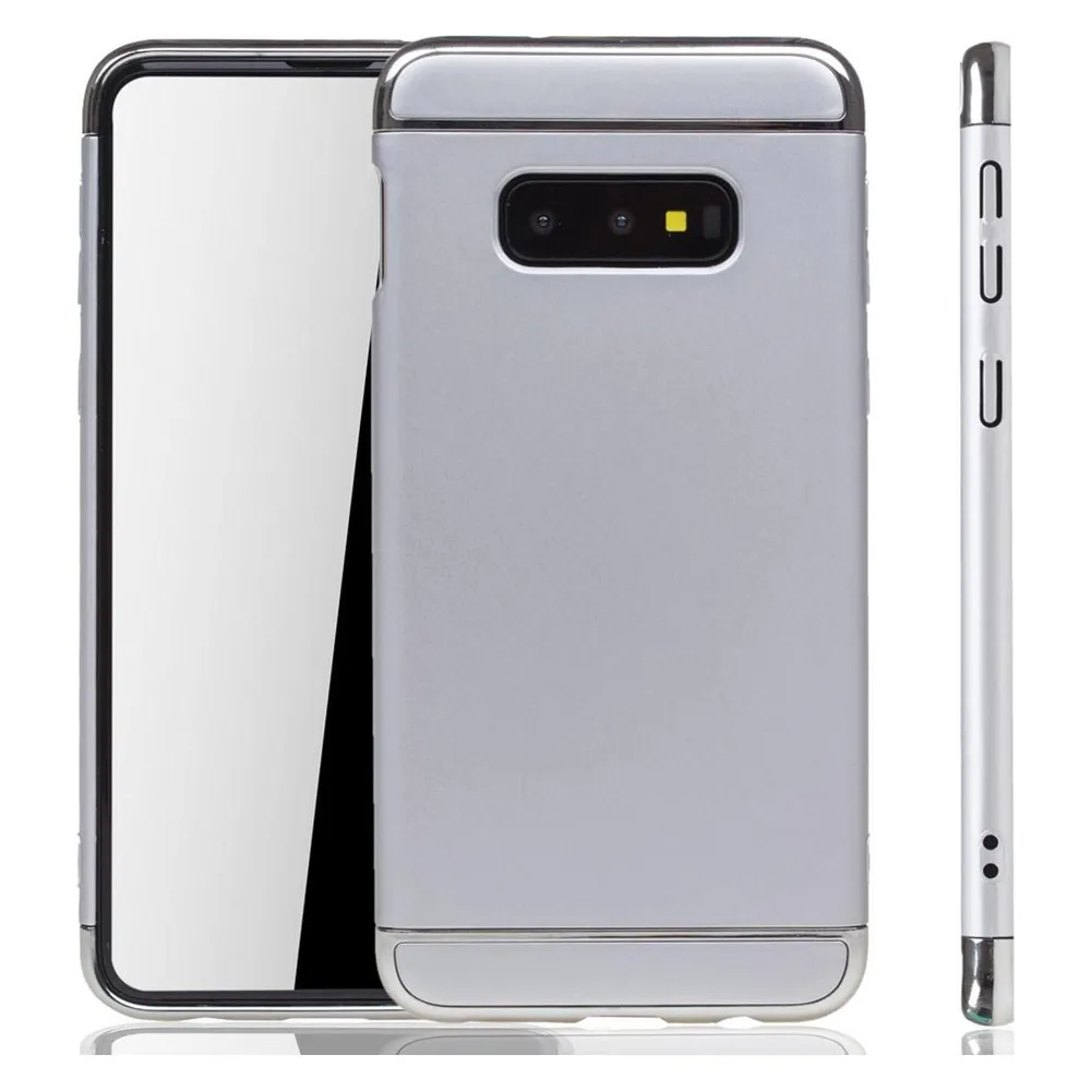 König Design Handyhülle für Samsung Galaxy S10e Schutzcase Backcover Bumper Etuis Case Silber (Samsung Galaxy S10e)