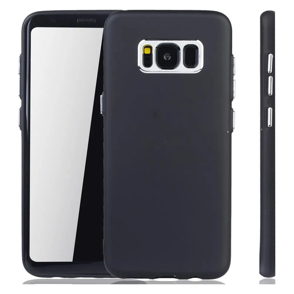 König Design Handyhülle für Samsung Galaxy S8 Schutzcase Backcover Bumper Etuis Case Schwarz (Samsung Galaxy S8)