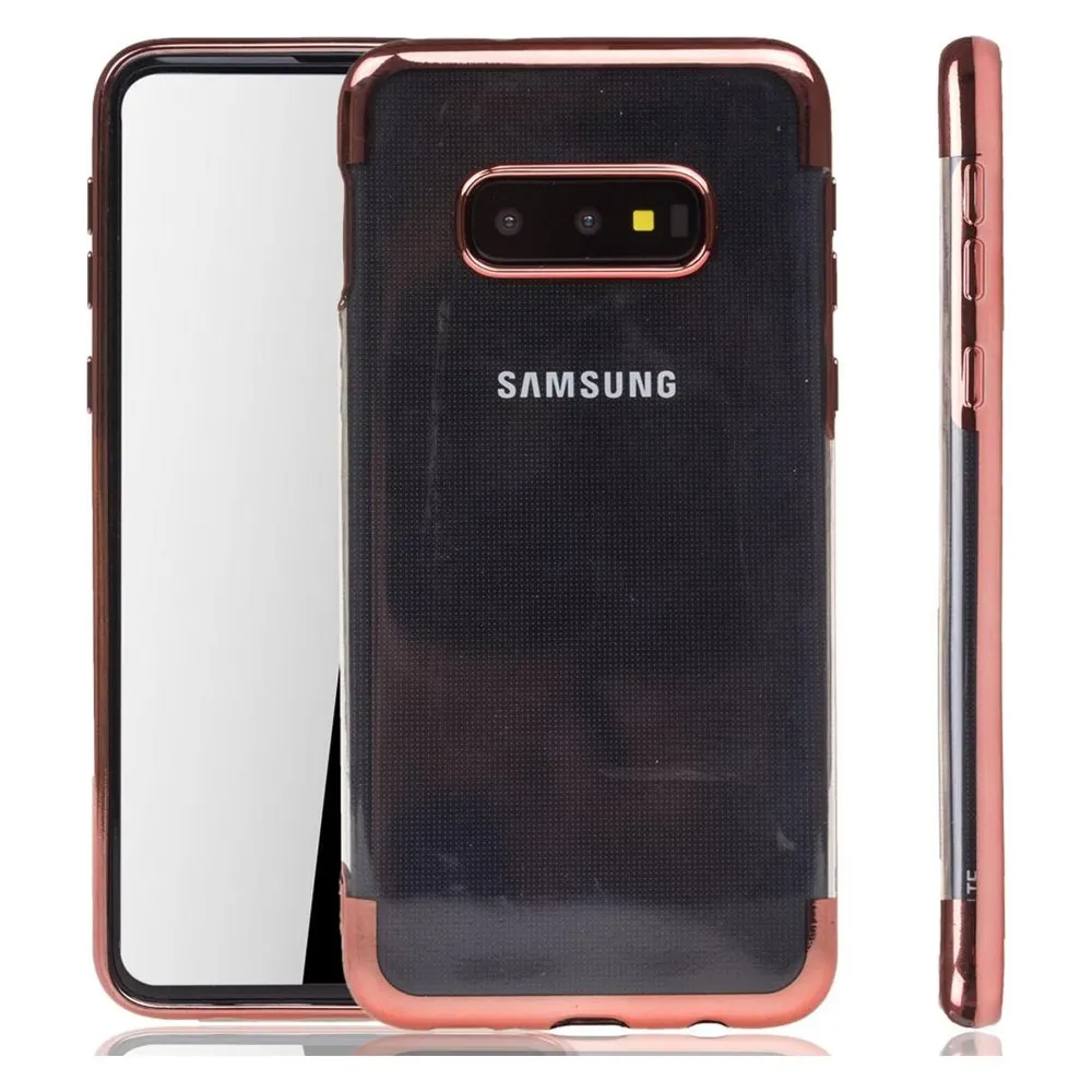 König Design Handyhülle für Samsung Galaxy S10e Schutzcase Backcover Bumper Etuis Rahmen Pink (Samsung Galaxy S10e)