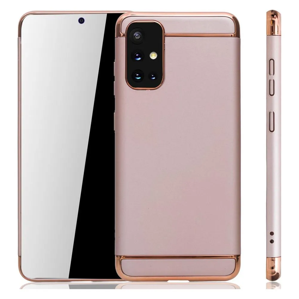 König Design Handyhülle für Samsung Galaxy A71 Schutzcase Backcover Bumper Etuis Rahmen Pink (Samsung Galaxy A71)
