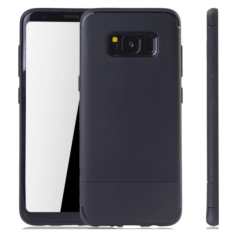 König Design Handyhülle für Samsung Galaxy S8 Schutzcase Backcover Bumper Etuis Case Schwarz (Samsung Galaxy S8)
