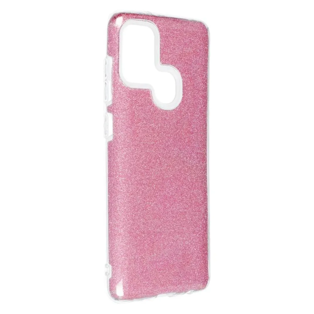 König Design Handyhülle für Samsung Galaxy A21s Schutzcase Cover Bumper Schale Glitzer Pink (Samsung Galaxy A21s)