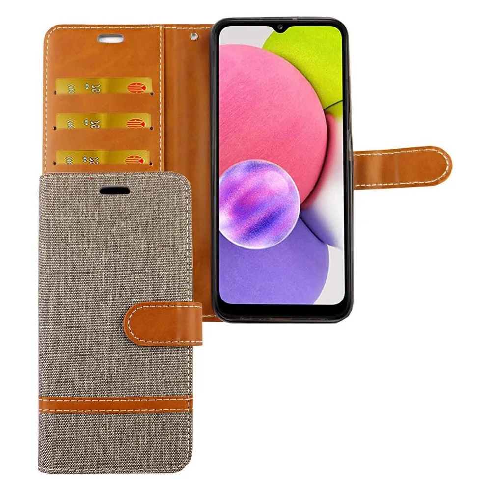 König Design Handyhülle für Samsung Galaxy A03s Case Cover Schutztasche Schutzhülle Bookstyle (Samsung Galaxy A03s)
