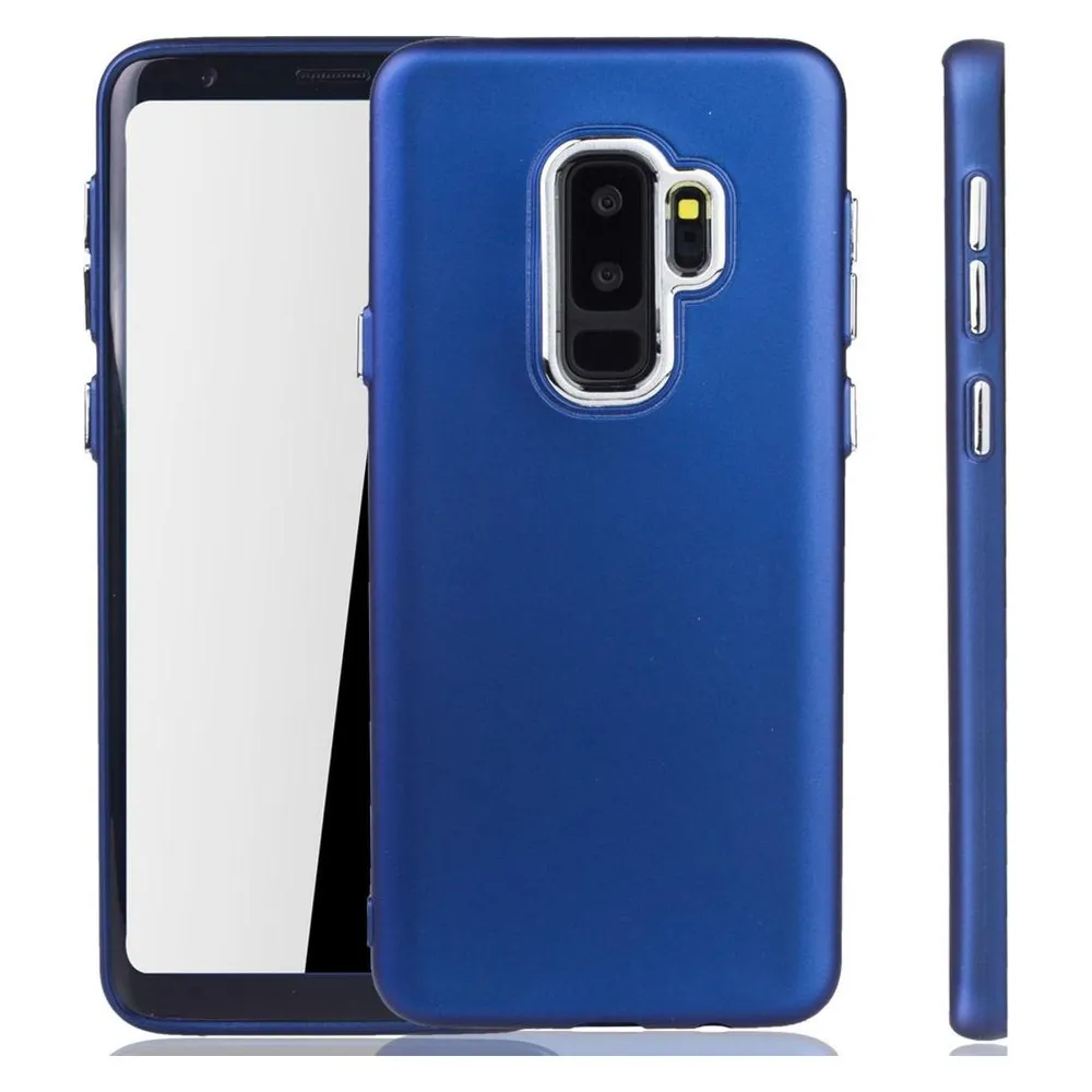 König Design Handyhülle für Samsung Galaxy S9 Plus Schutzcase Backcover Bumper Etuis Blau (Samsung Galaxy S9+)