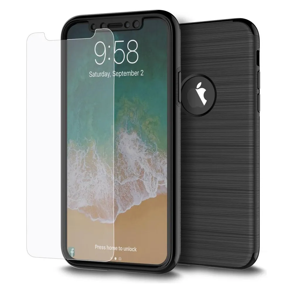 König Design Handyhülle für Samsung Galaxy J5 (2017) Schutzcase Backcover Bumper Etui Schwarz (Samsung Galaxy J5 (2017))