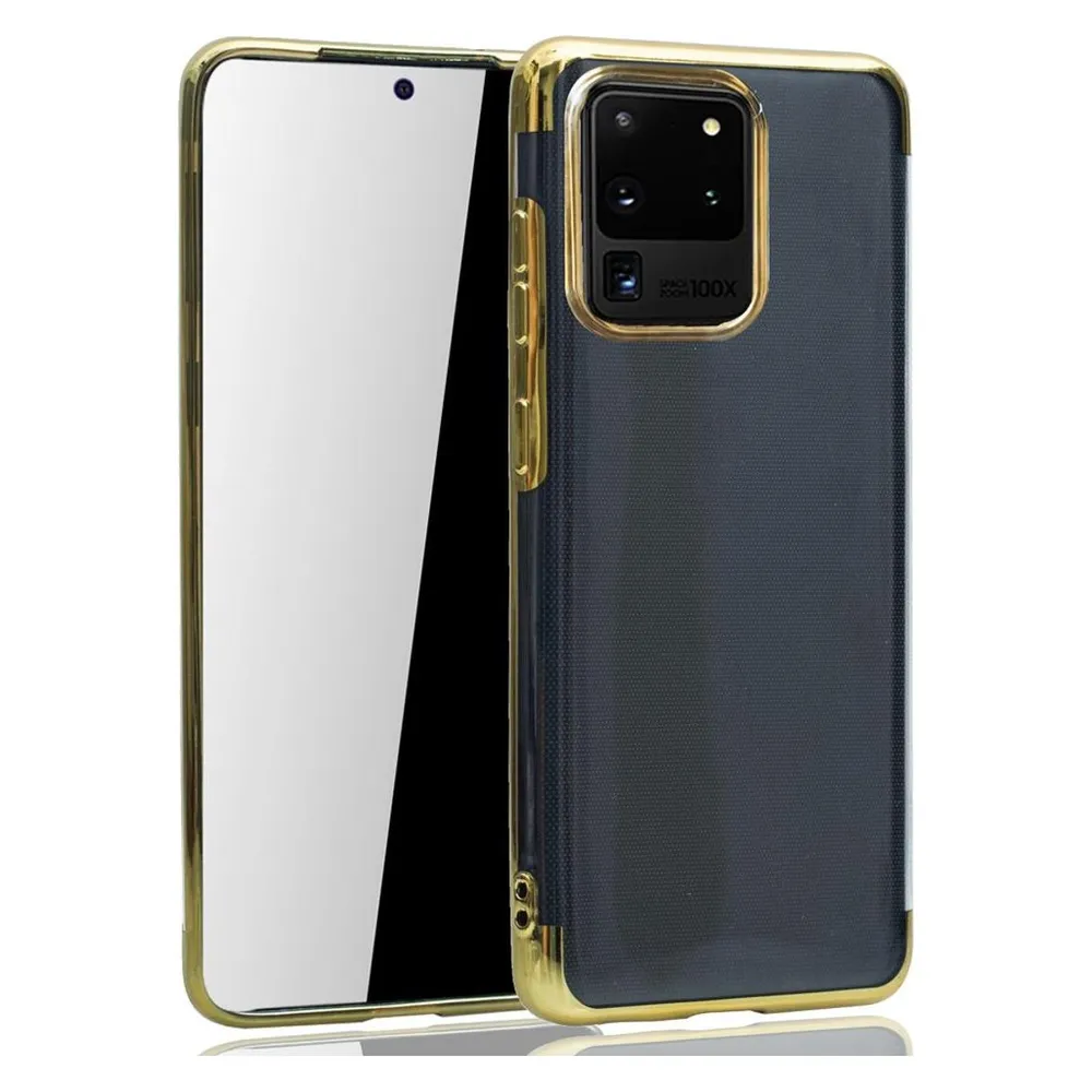 König Design Handyhülle für Samsung Galaxy S20 Ultra Case Cover Schutztasche Schutzhülle Gold (Samsung Galaxy S20 Ultra)