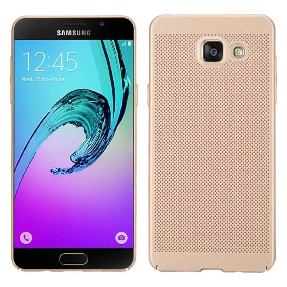 König Design Handyhülle für Samsung Galaxy A3 (2017) Schutzcase Backcover Bumper Etuis Gold (Samsung Galaxy A3 (2017))
