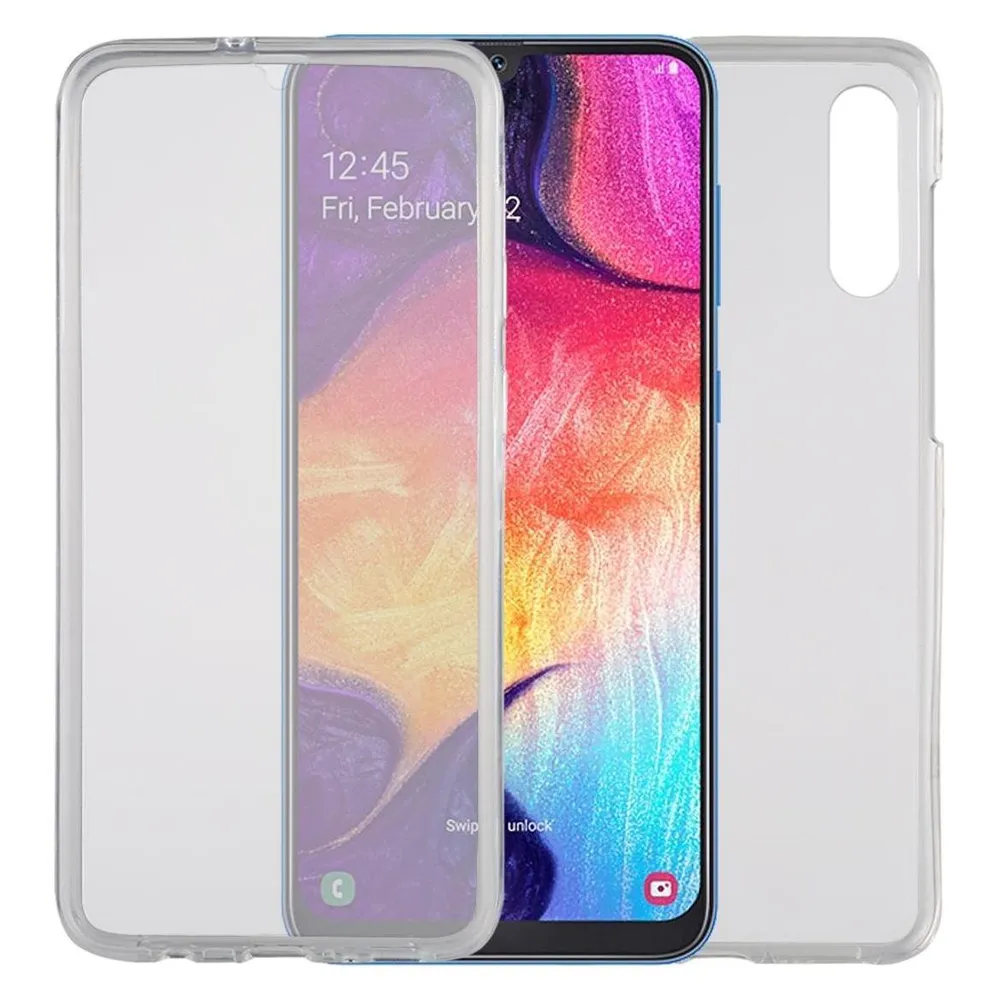 König Design Handyhülle für Samsung Galaxy A50 Schutzcase Backcover Bumper Etuis Transparent (Samsung Galaxy A50)