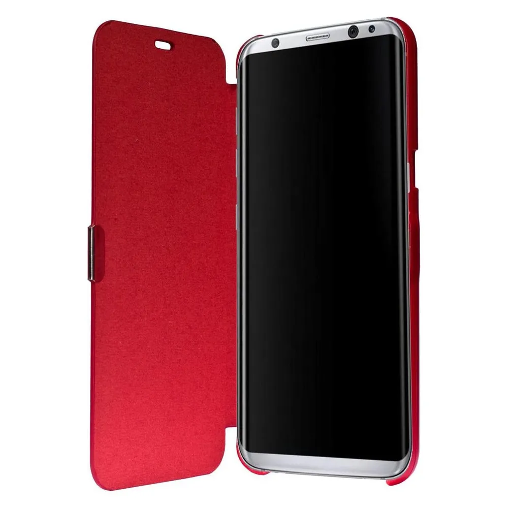 König Design Handyhülle für Samsung Galaxy S8 Plus Schutztasche Wallet Cover 360 Case Rot Neu (Samsung Galaxy S8+)