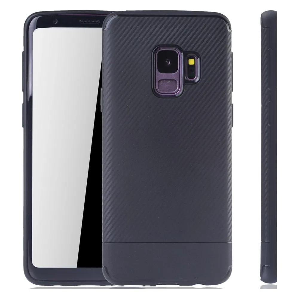 König Design Handyhülle für Samsung Galaxy S9 Schutzcase Backcover Bumper Etuis Case Schwarz (Samsung Galaxy S9)