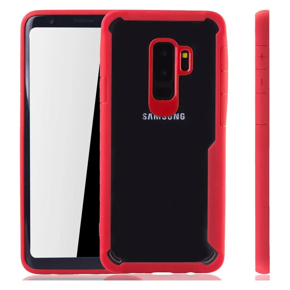 König Design Handyhülle für Samsung Galaxy S9 Plus Schutzcase Backcover Bumper Etuis Case Rot (Samsung Galaxy S9+)