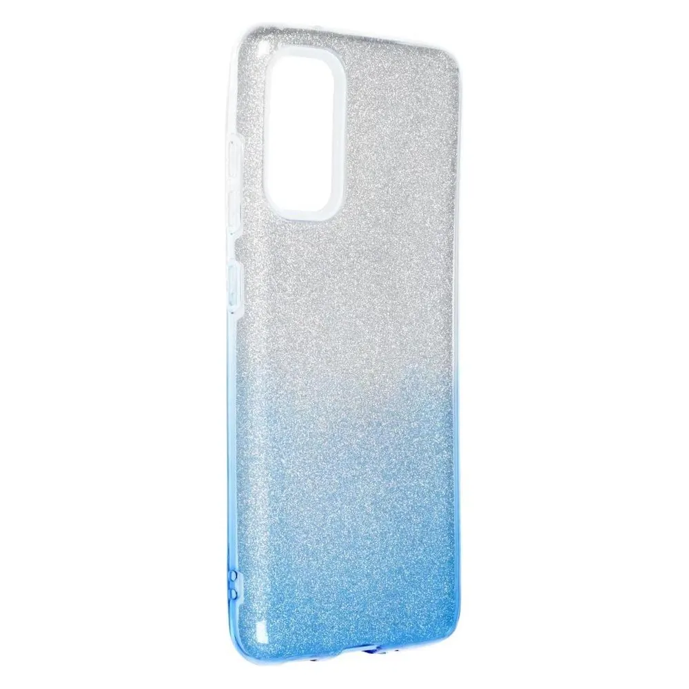 König Design Handyhülle für Samsung Galaxy S20 Schutzcase Cover Bumper Schale Glitzer Blau