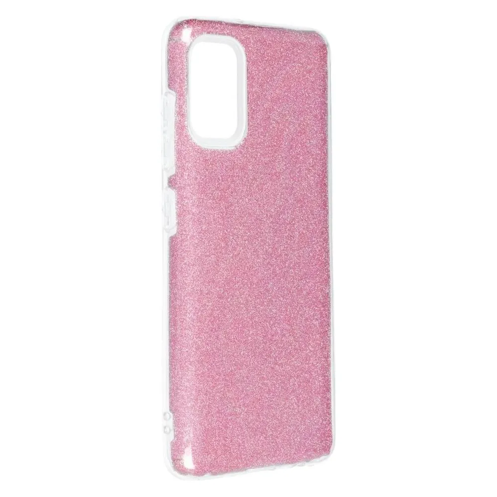 König Design Handyhülle für Samsung Galaxy A41 Schutzcase Cover Bumper Schale Glitzer Pink (Samsung Galaxy A41)